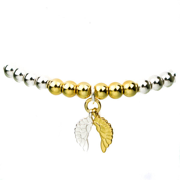 Estella Bartlett bracelet duo silver gold beaded - British product