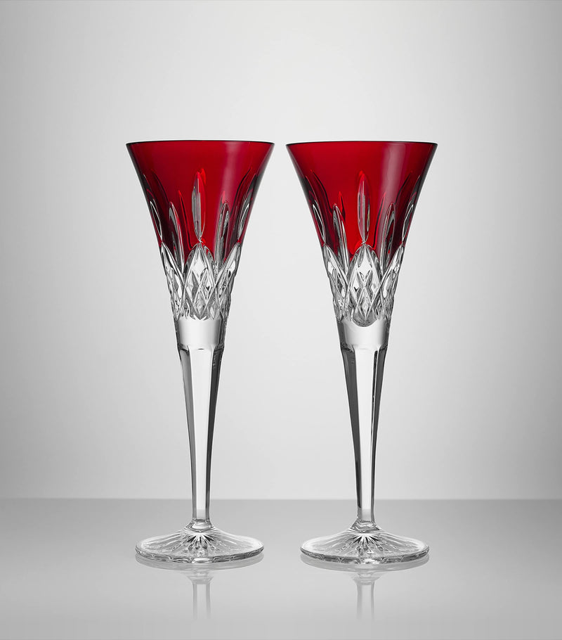 Waterford Lismore crystal champagne flutes set of 2 170ml (British brand)
