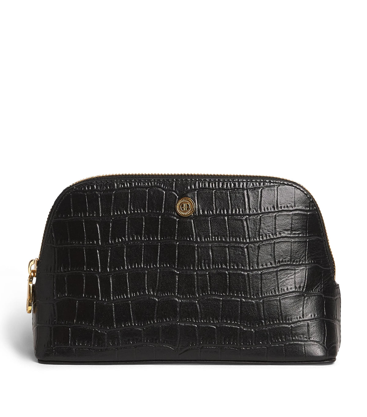 Harrods small croc-embossed leather cosmetics bag, UK version