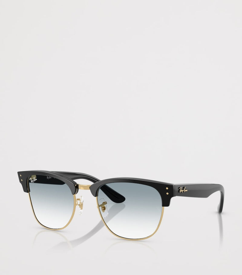 Ray-Ban Clubmaster Reverse Square sunglasses gold-tone acetate, imported from the UK