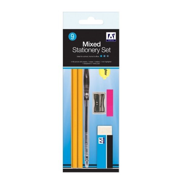 A Star Mixed Stationery Set (9 Pieces) GOODS Superdrug   