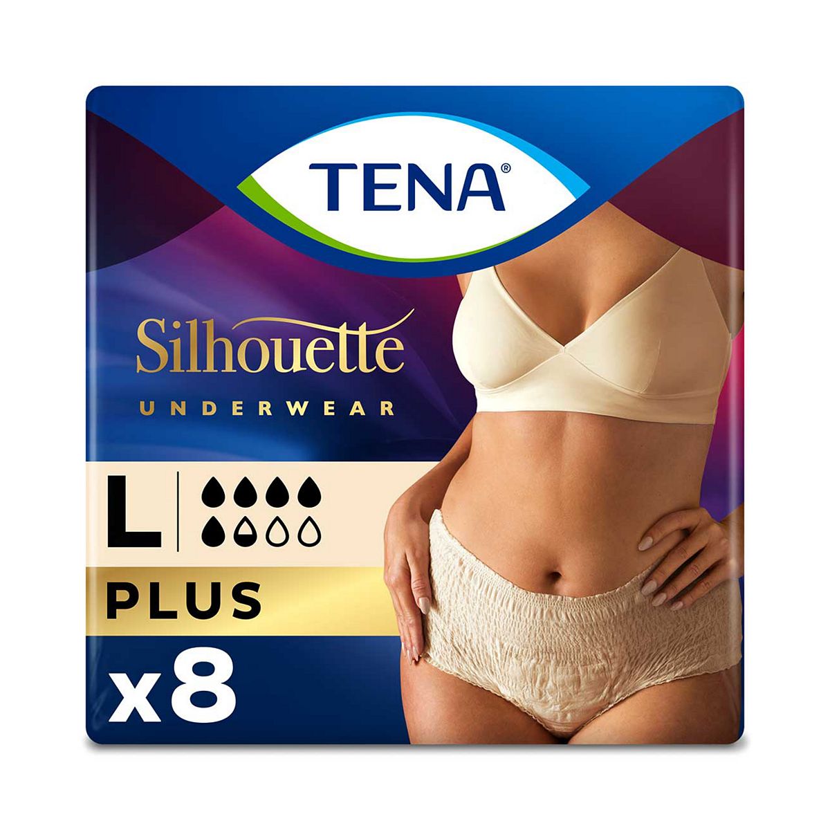 TENA Lady Silhouette Incontinence Pants Plus Large - 8 pack GOODS Boots   