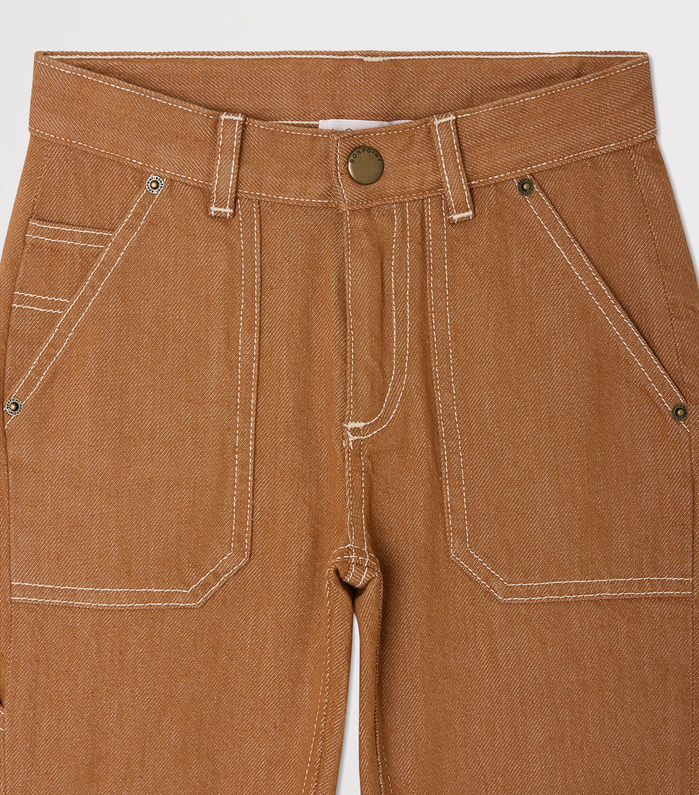Bonpoint cotton cargo trousers for ages 10-14 years - British product