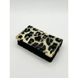 SVNX leopard print purse black leopard 15cm (British brand)