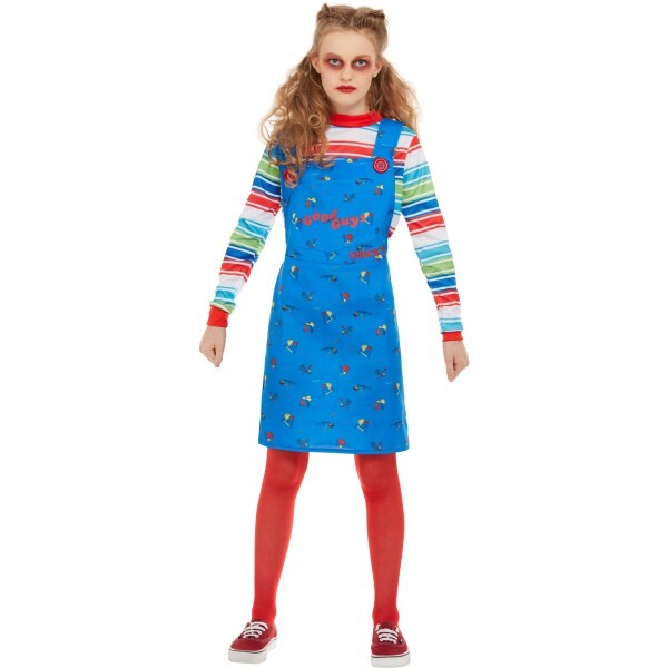Smiffys Girls Chucky costume blue dress and top, UK version