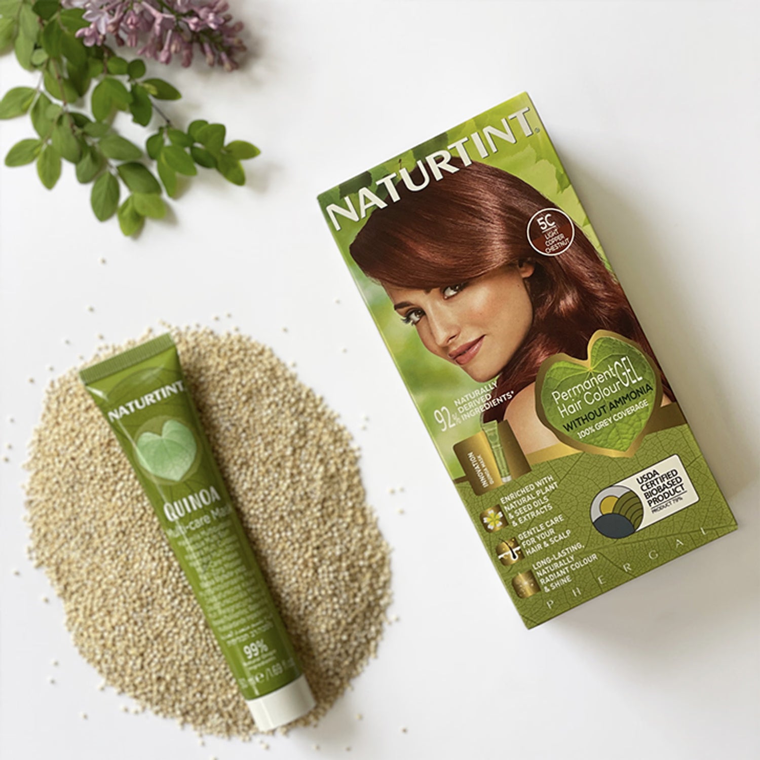 Naturtint permanent hair colour 5C Light Copper Chestnut - British product