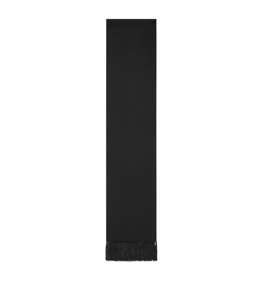 TOM FORD silk polka-dot scarf 22x170cm - British product