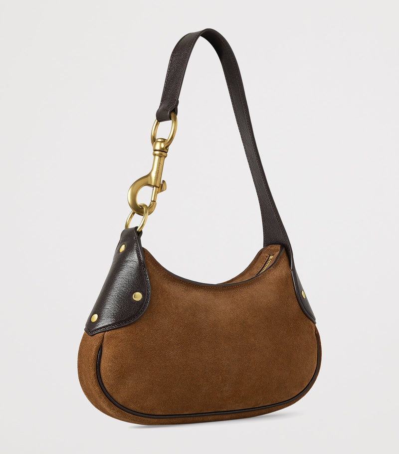 Mulberry small suede Hackney shoulder bag, UK version