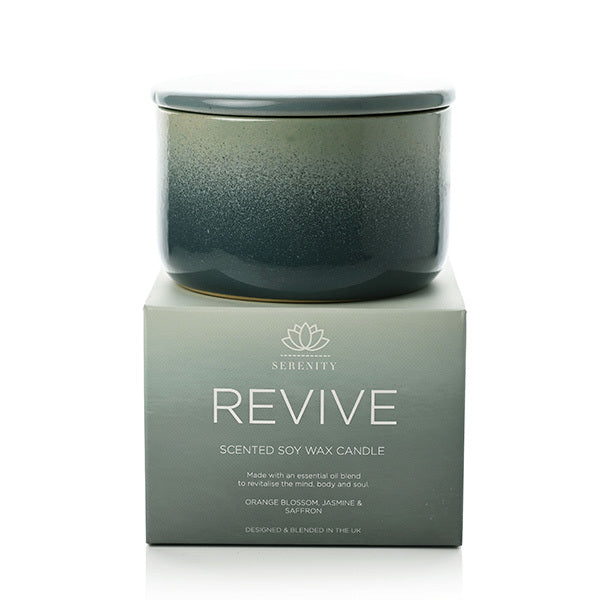 Serenity Revive Candle 430g Orange,Jasmine & Saffron