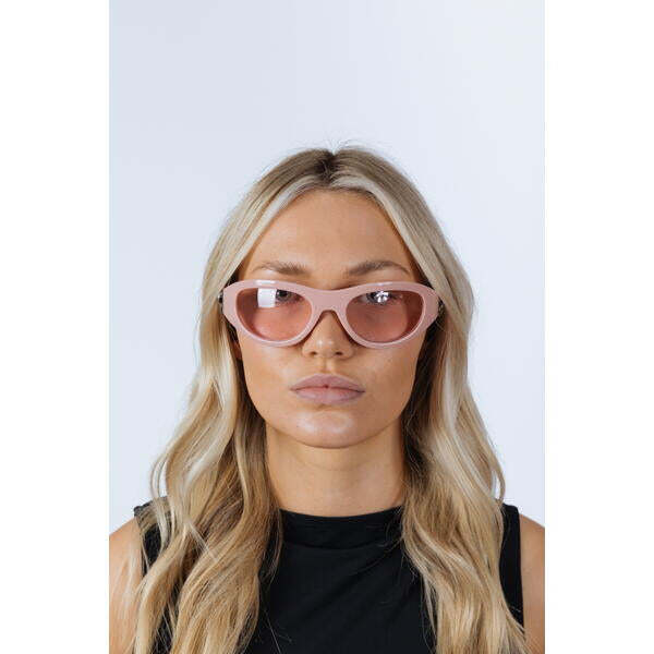 SVNX wrap around racer bow sunglasses pink, imported from the UK