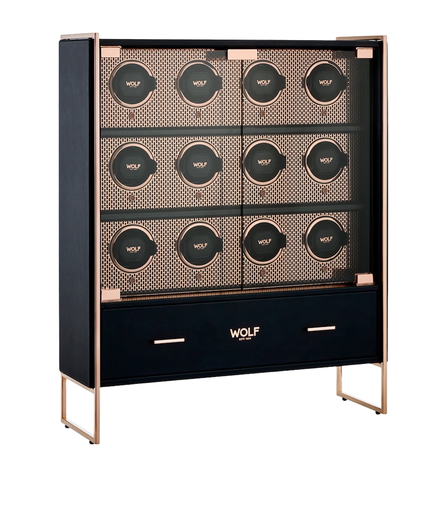 WOLF Axis watch winder cabinet 12-Piece, UK version