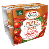 Sacla' Sun Dried Tomato Pesto Sauce Pesto Pots 2x45g GOODS Sainsburys   