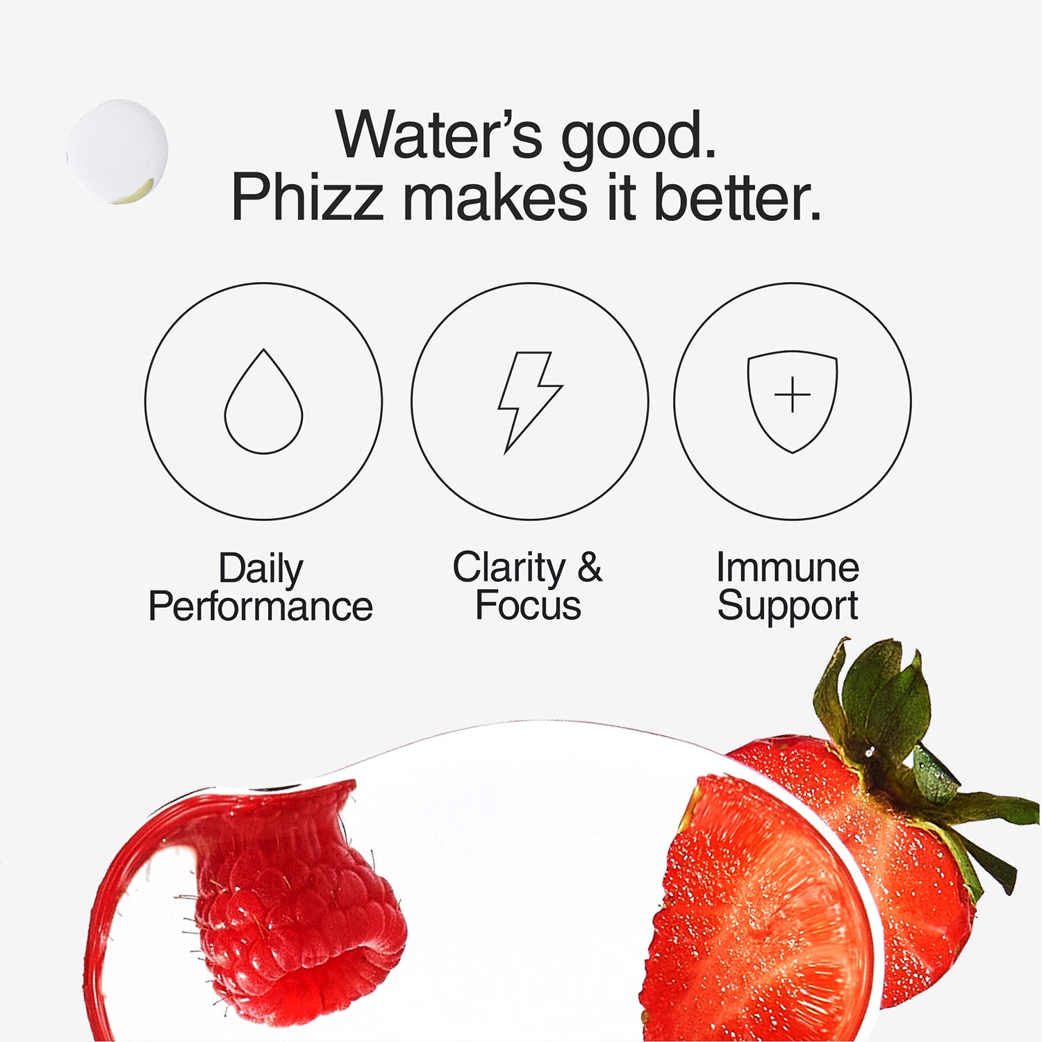 Phizz berry effervescent hydration tablets 20 count (British brand)