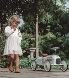 Vilac metal car ride-on toy for children, imported from the UK