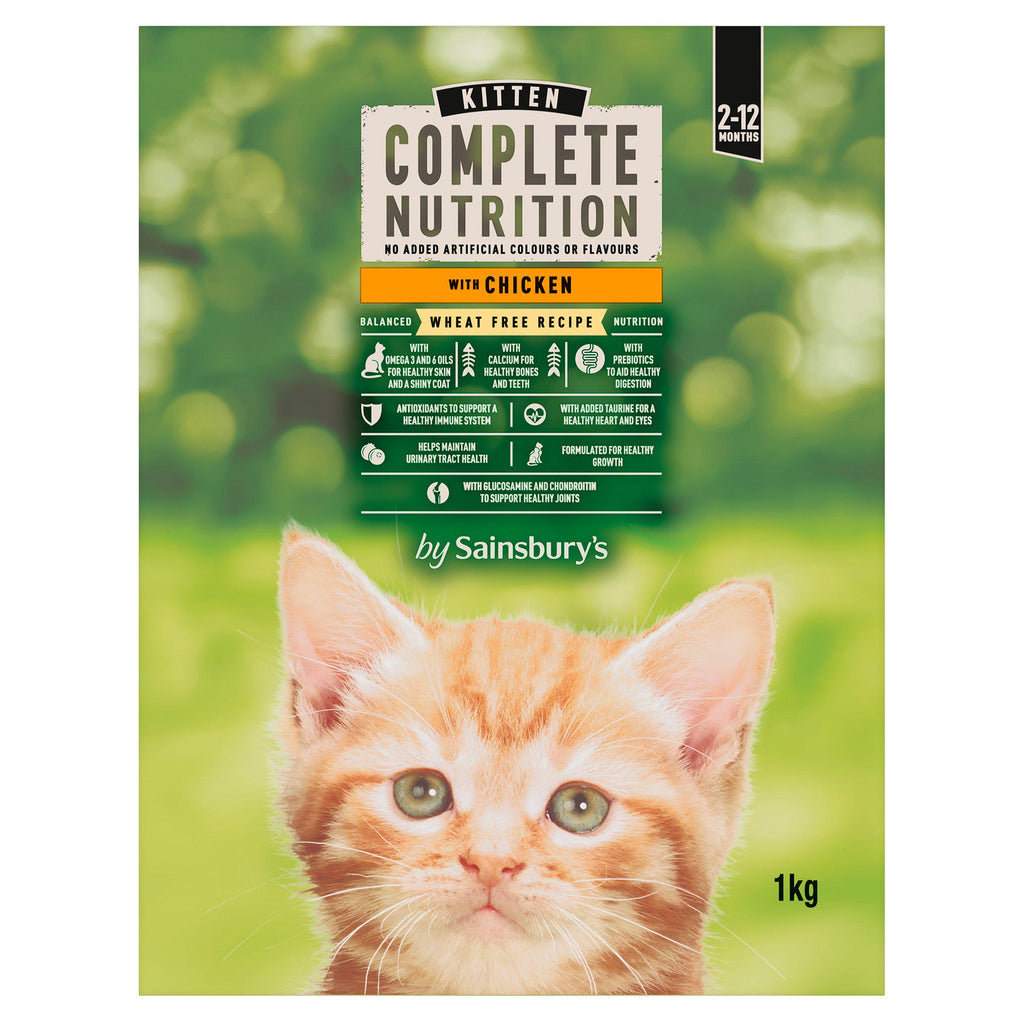 Sainsbury's Complete Nutrition Kitten Food with Chicken 1kg