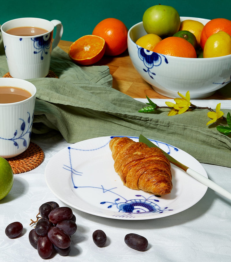 Royal Copenhagen Blue Fluted Mega Plate 22cm, imported from the UK