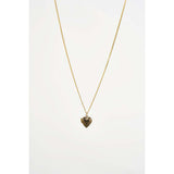 SVNX small heart locket necklace in gold - British product