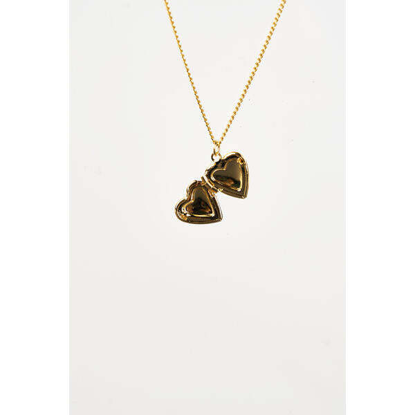 SVNX small heart locket necklace in gold - British product