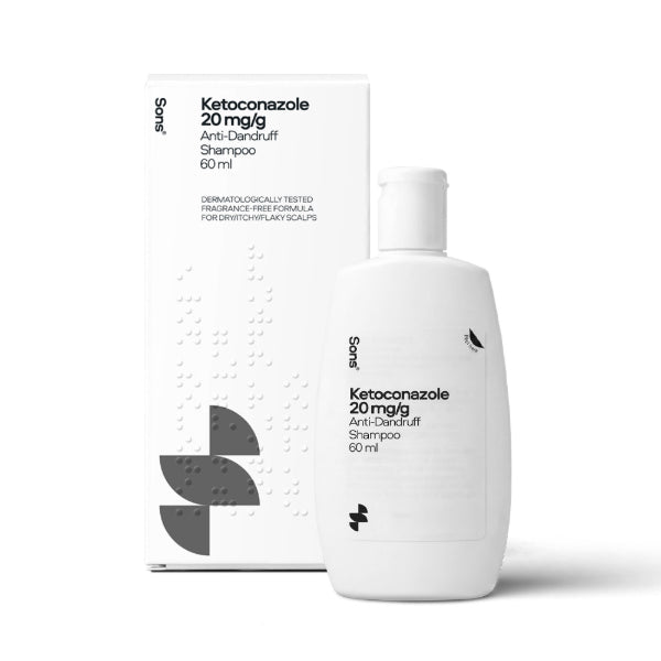 Sons ketoconazole anti-dandruff shampoo 60ml - British product