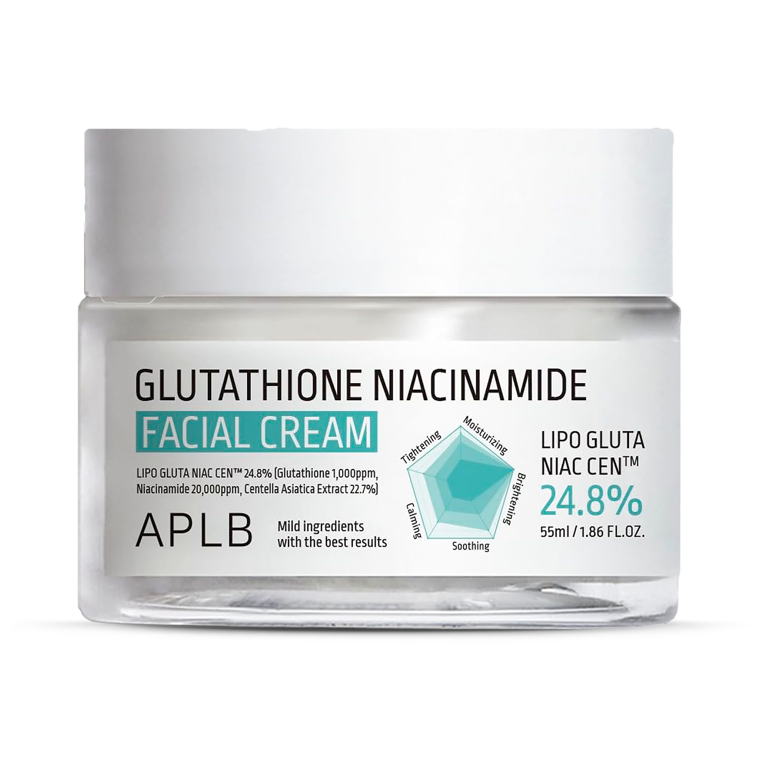 APLB Glutathione Niacinamide facial cream 55ml (British brand)