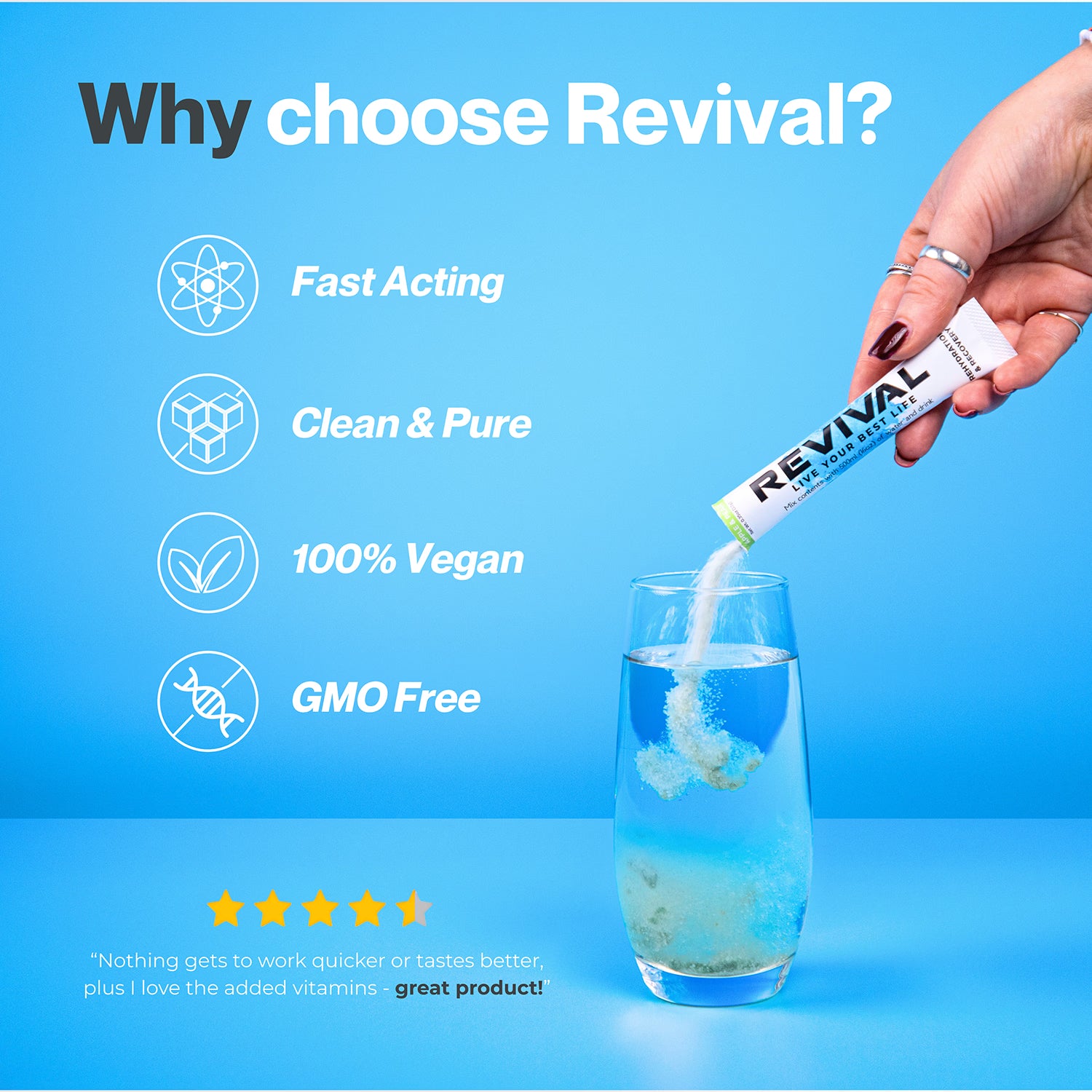 Revival rehydration powder Wild Cherry 6 pack - British product
