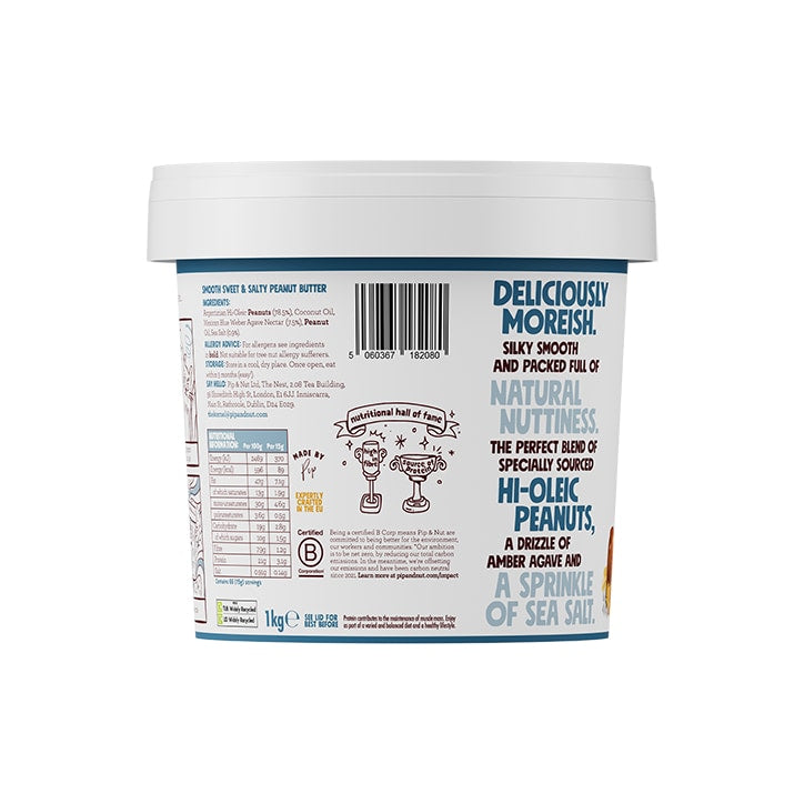 Pip & Nut Smooth Peanut Butter 1kg Nut Butters Holland&Barrett   