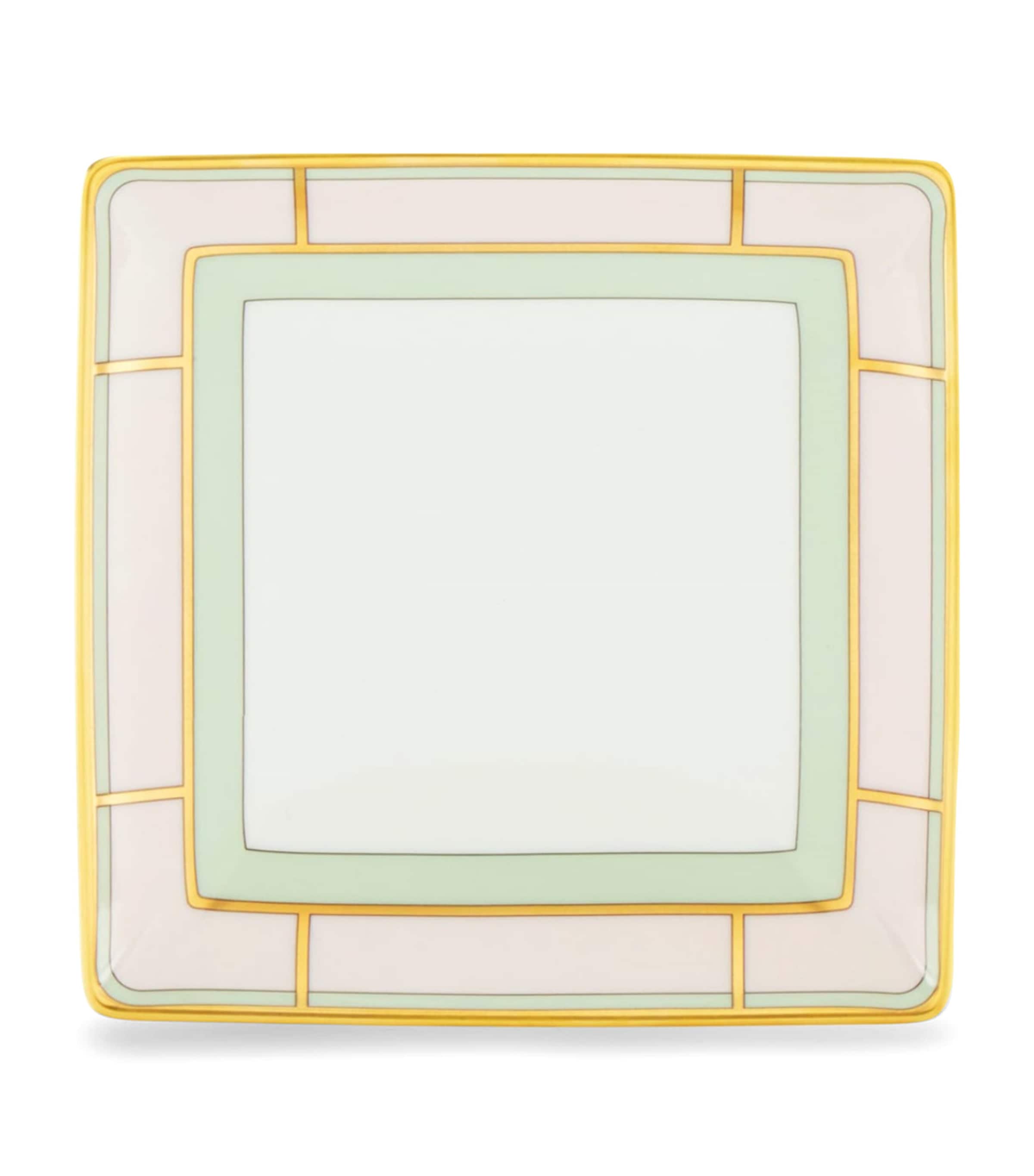GINORI 1735 porcelain Colonna Diva Square change tray 13.5cm, UK version