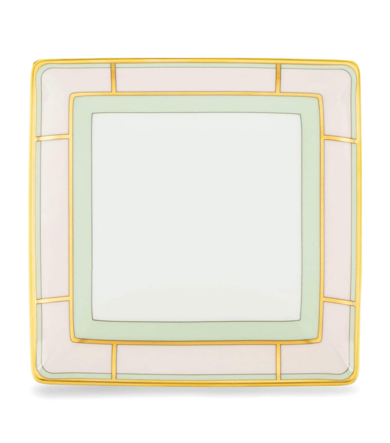 GINORI 1735 porcelain Colonna Diva Square change tray 13.5cm, UK version