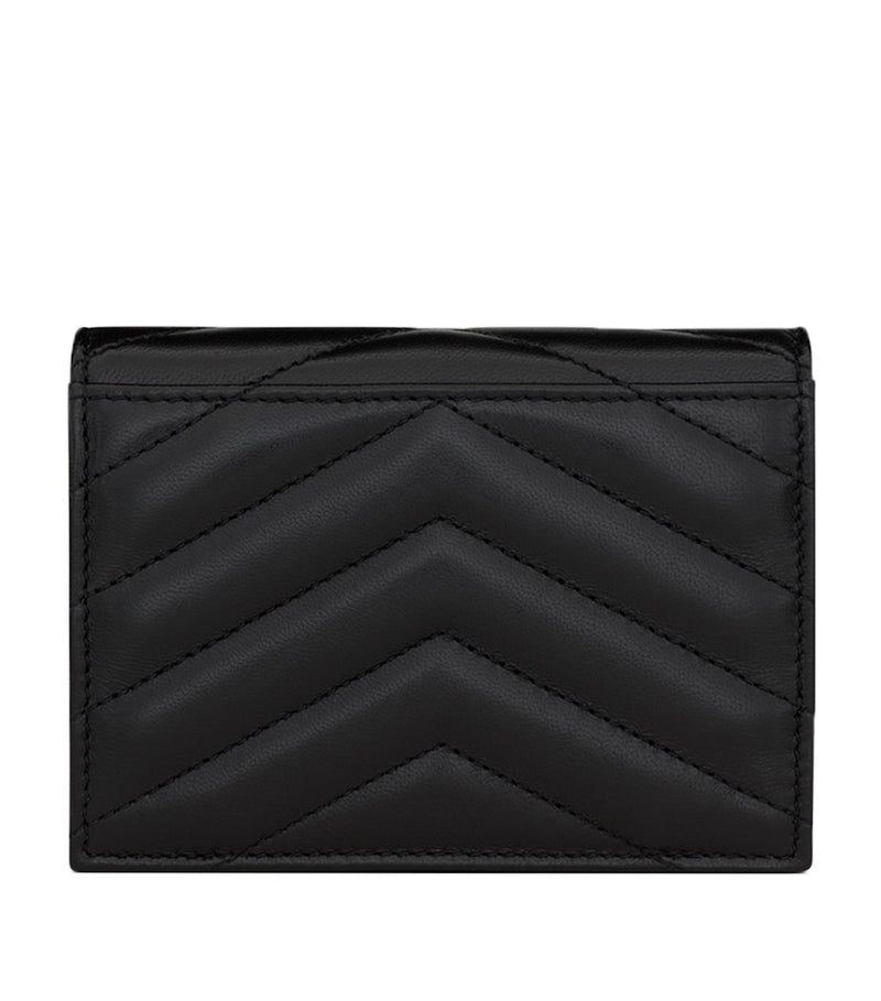 Saint Laurent Monogram Metalassé bifold wallet 11x9cm, imported from the UK
