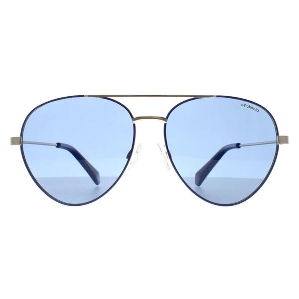Polaroid gold polarised aviator sunglasses for women, UK version