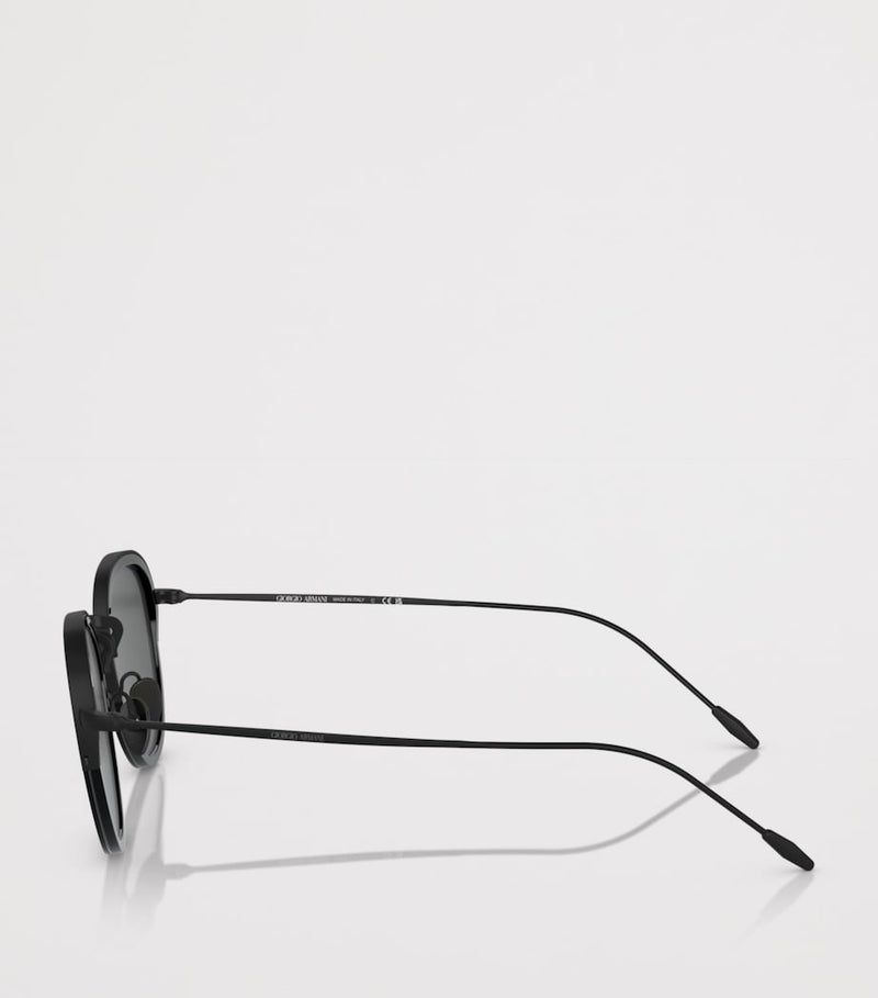Giorgio Armani round metal sunglasses (British brand)