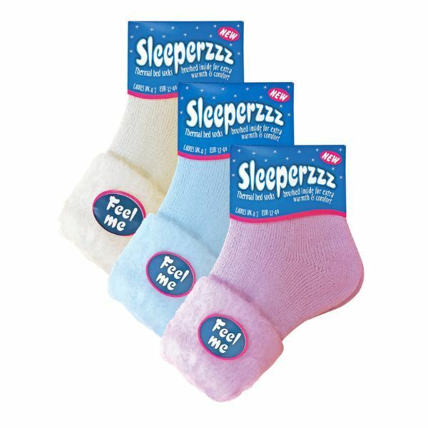 Sock Snob 3 Pk Ladies Pastel Fluffy Warm Bed Socks 4-7 UK GOODS Superdrug   