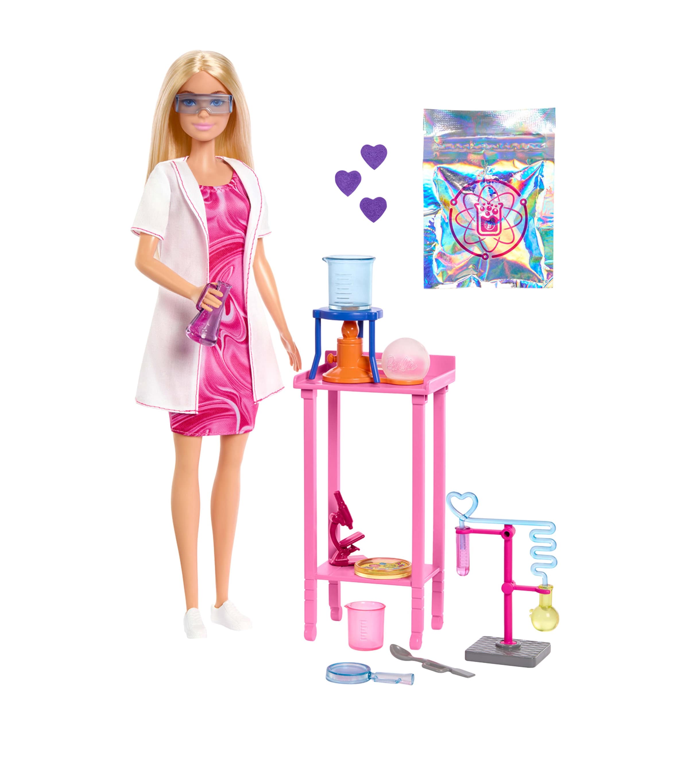 Barbie Scientist Doll with lab accessories - British product