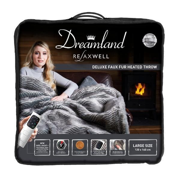 Dreamland Intelliheat Zebra Faux Fur Heated Throw GOODS Superdrug   