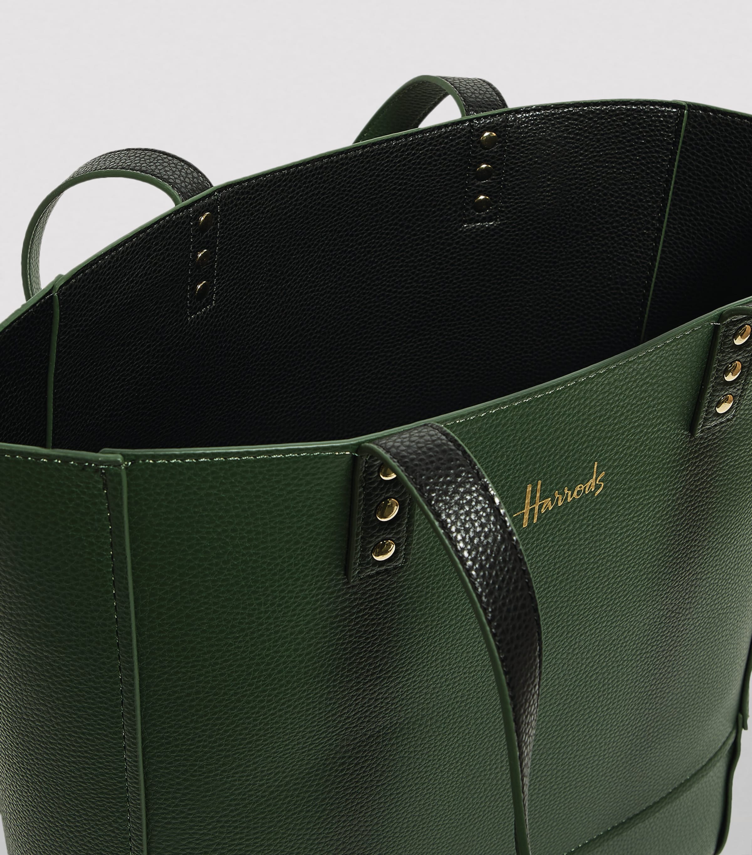 Harrods Fern tote bag pebbled polyurethane imported from the UK