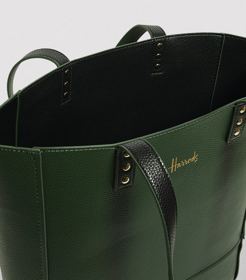 Harrods Fern tote bag pebbled polyurethane imported from the UK