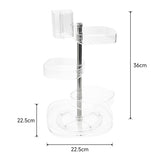 Livingandhome 5-tier rotating makeup organizer, imported from the UK