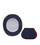 Miki House cotton sun hat with detachable neck cover, imported from the UK