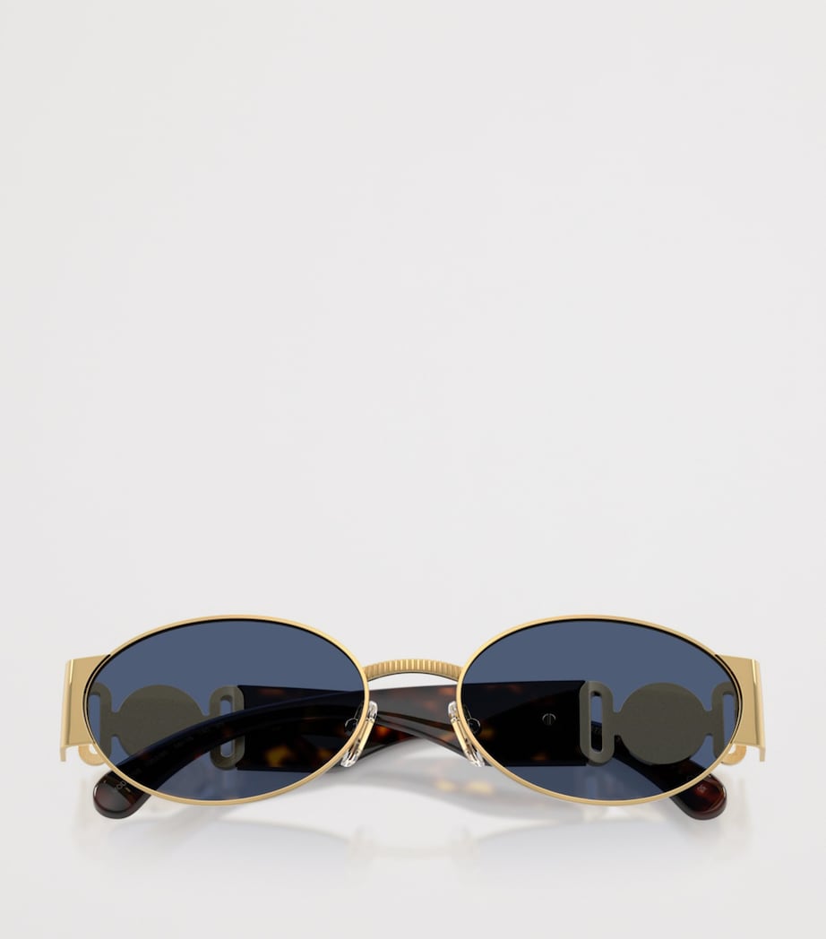 Lunettes de soleil ovales en acier Versace - Produit britannique