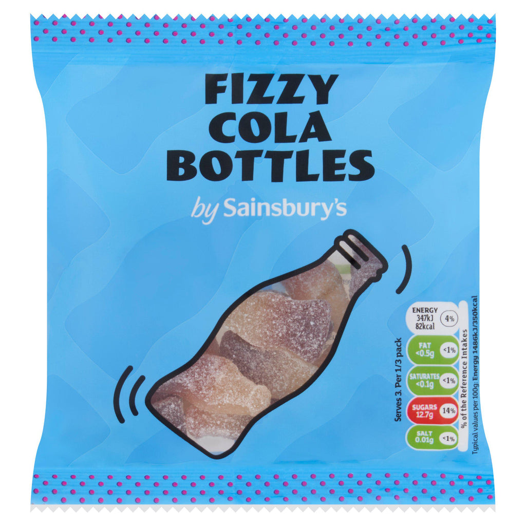 Sainsbury's Fizzy Cola Bottles 70g