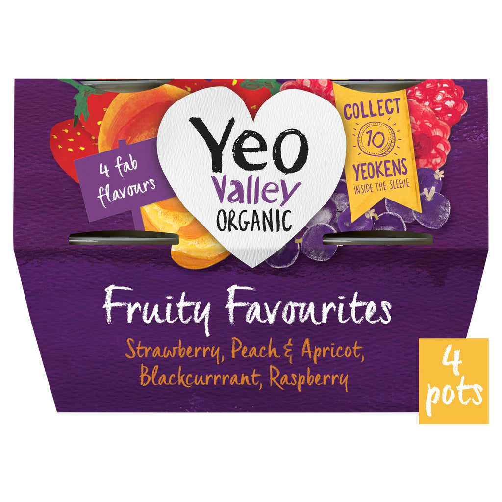 Yeo Valley Organic Fruity Favourites 4x110g