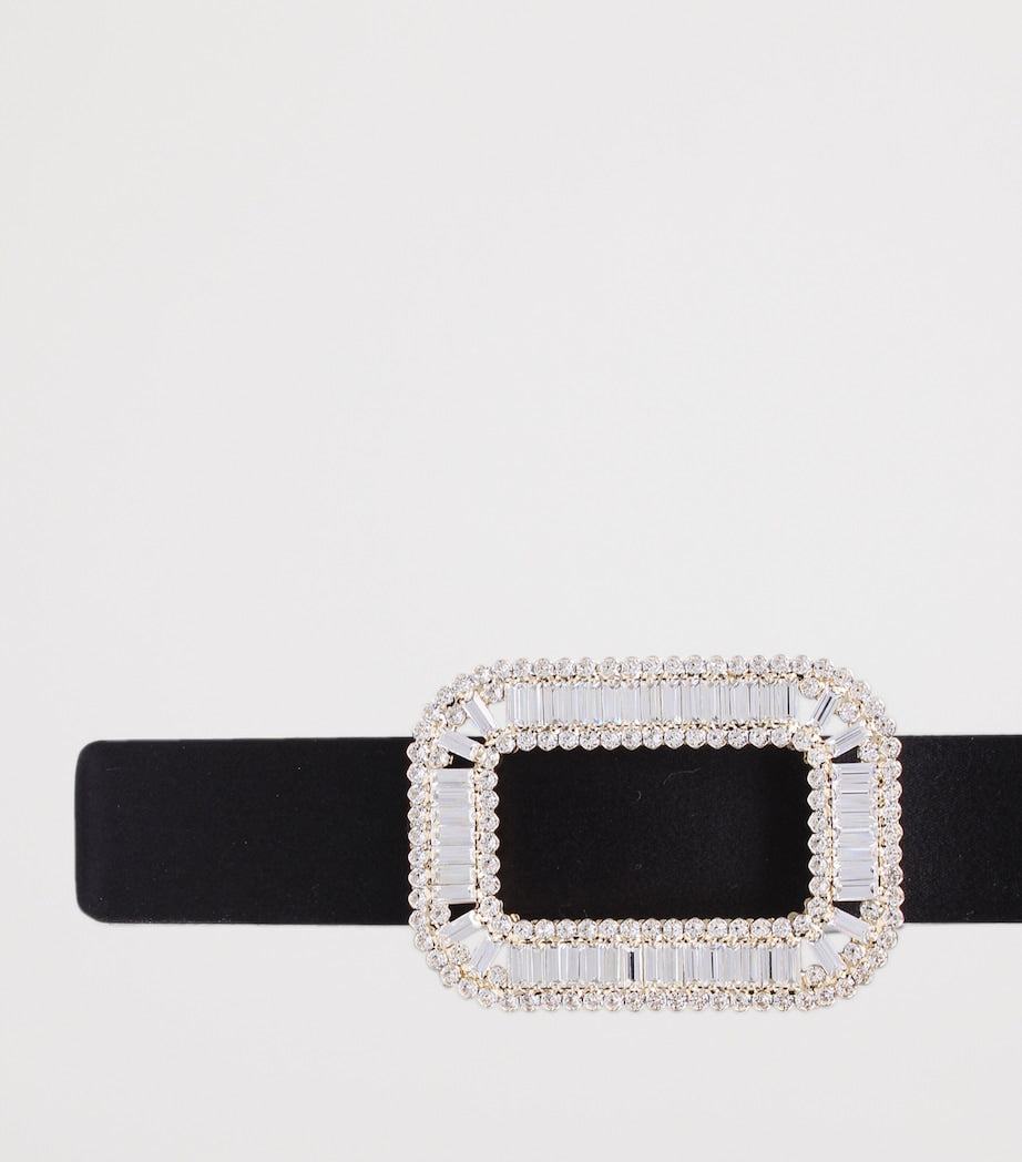 Roger Vivier satin Pilgrim belt 3cm (British brand)