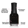 Orly Liquid Vinyl nail polish black 18ml, imported from the UK