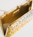 Judith Leiber Slim Slide Gradient Caviar Clutch Bag, imported from the UK