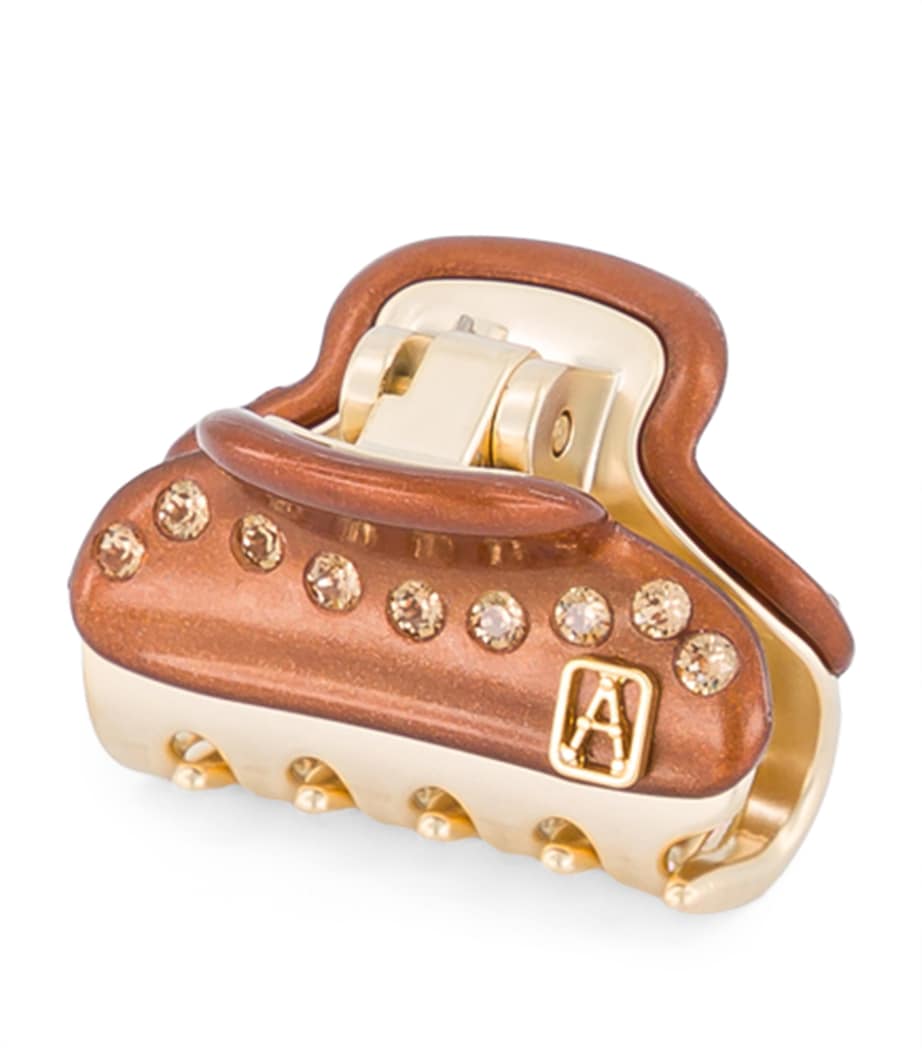Alexandre de Paris gold-plated crystal claw clip 3cm, UK version