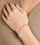 Astrid & Miyu heart tennis bracelet gold-plated, imported from the UK