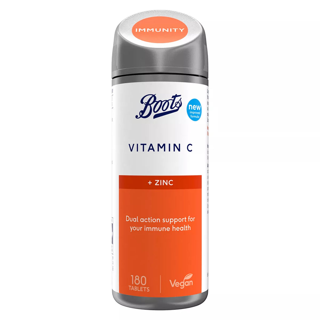 Boots Vitamin C and Zinc 180 Tablets (6 month supply)