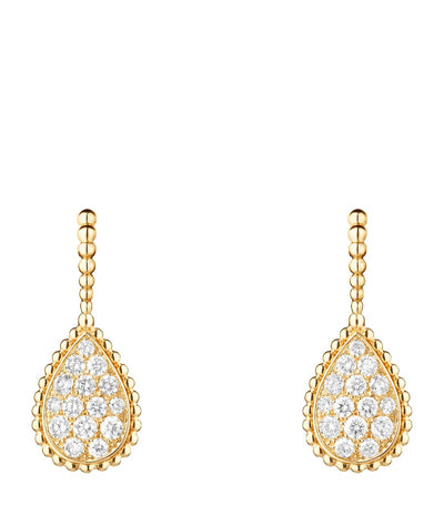 Harrods Boucheron Yellow Gold Serpent Bohème Sleepers Earrings- Buy online at McGrocer