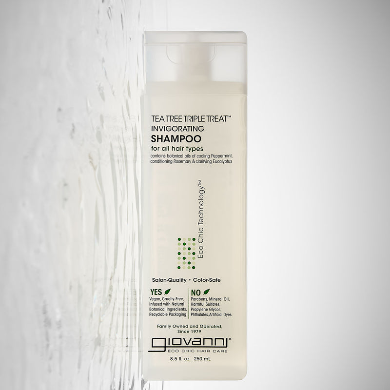 Giovanni tea tree triple treat shampoo 250ml, imported from the UK