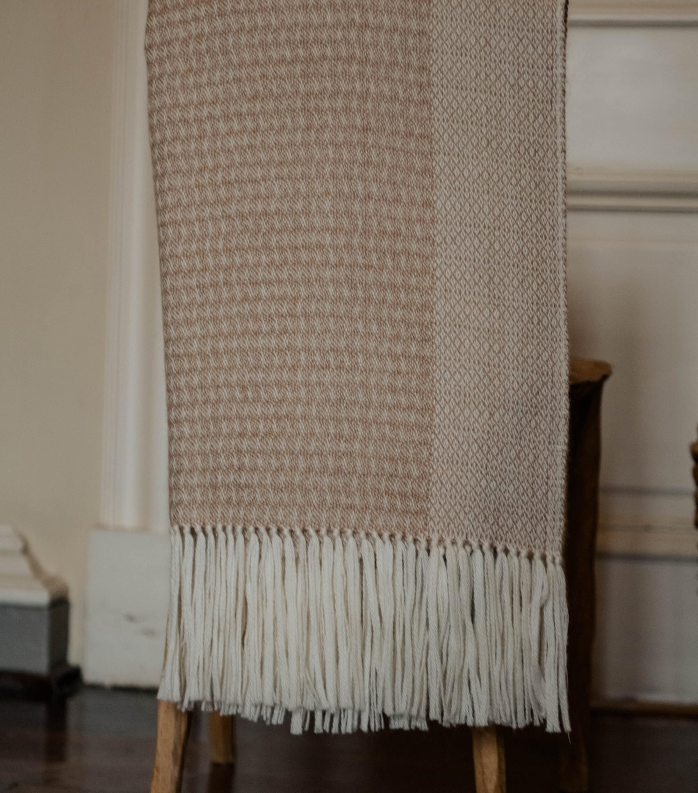 Araminta Campbell Alpaca-Blend Willow Throw 150cm x 230cm - British product